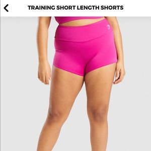 Gymshark Training Shorts; Pink Size Medium